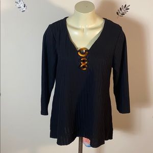 NY Collection Knit Top size L